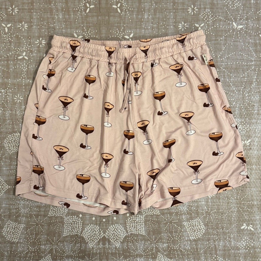 Remi & Friends Espresso Martini Bamboo Shorts - Size M